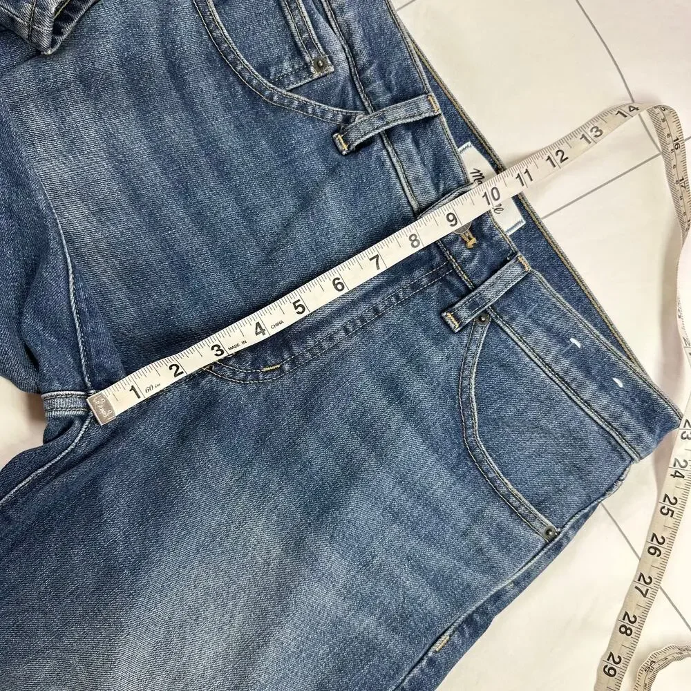 Madewell Jeans Womens 26 Blue Jules Slim Straight Concho Wash Comfort Stretch
